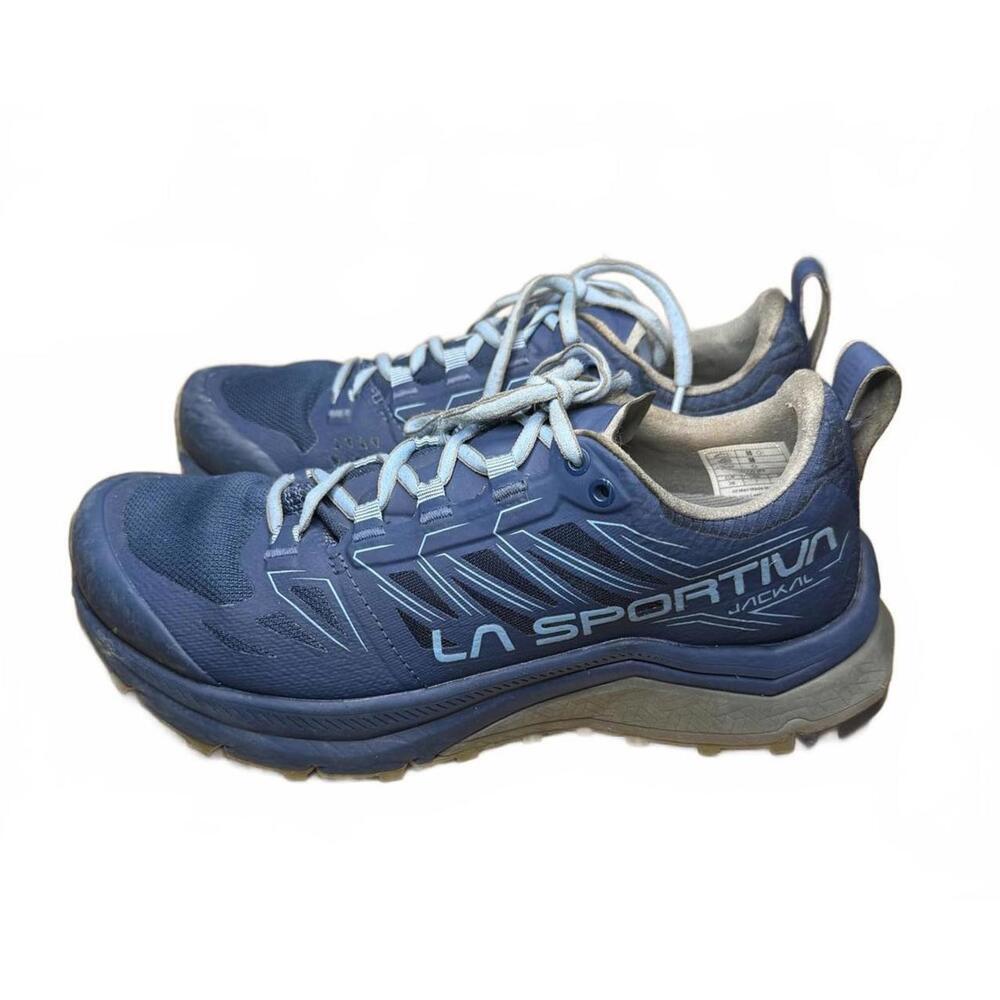 La Sportiva Jackal Trail Running Shoes Women's Sz 7 Blue Hiking Sneaker Gorpcore